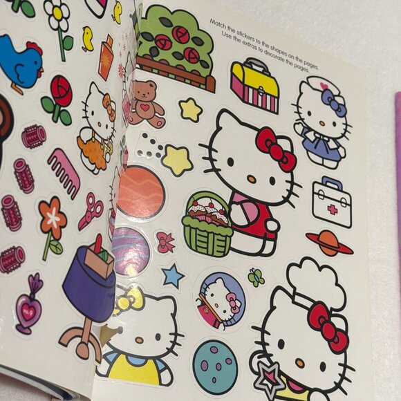 700 Hello Kitty BIG Stickers! Activity Book, Notebook and Story Book Kawaii Lot - Picture 8 of 8